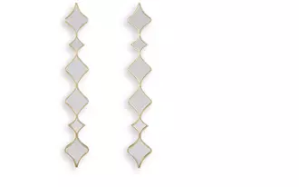 accent mirror set (2/cn) harriswood in gold finish by ashley