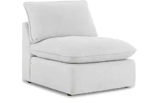 armless chair gimma gray