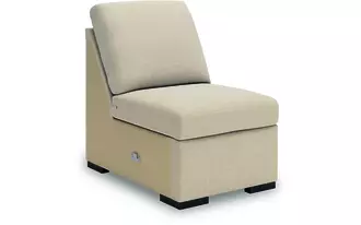 Ashley ladymae armless chair in twill