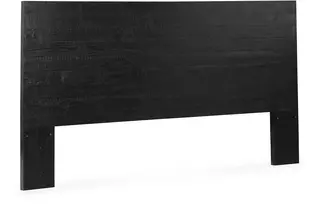 queen panel headboard londer black