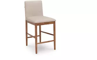 upholstered barstool (2/cn) isanti in light brown by ashley