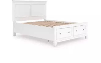 q storage ftbd w/roll slats fortman white