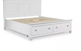 queen/king rails fortman white