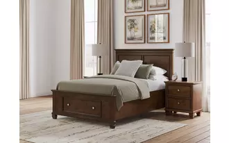 full storage ftbd w/roll slats danabrin brown