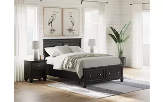 q storage ftbd w/roll slats lanolee black