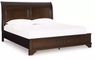 queen/king panel rails trellington brown