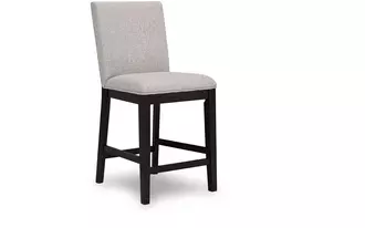 upholstered barstool (2/cn) neymorton in dark grayish brown by ashley