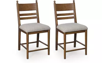 Ashley greddinton upholstered barstool (2/cn) in multi