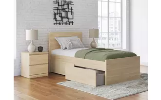 t/f double drawer storage onita natural