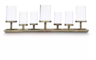 candle holder wallmond antique brass finish