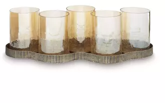 candle holder evereton antique gold finish