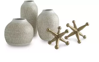 accessory set (5/cn) vinburn white/gold finish