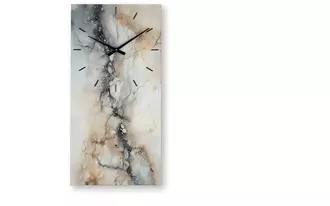 wall clock teague cinnamon/gray/white