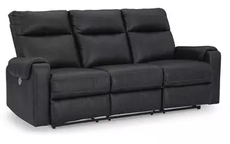reclining power sofa axtellton in carbon by ashley