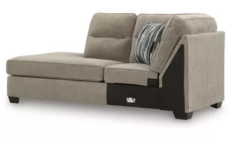 Ashley olten laf corner chaise in mocha
