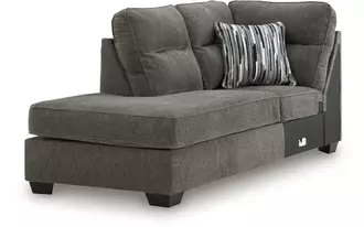 Ashley olten laf corner chaise in graphite