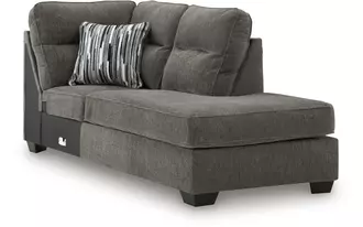Ashley olten raf corner chaise in graphite