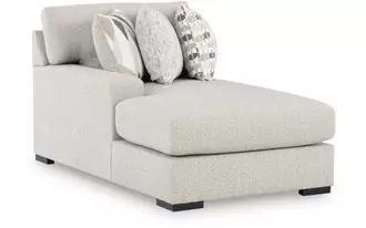 Ashley laurelgrove raf corner chaise in pebble