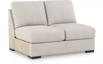Ashley laurelgrove armless loveseat in pebble