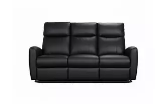 power reclining sofa black  