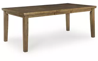 Ashley urbinforte dining room butterfly ext tbl in light brown