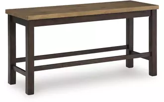 Ashley rylandeen double counter bench (1/cn) in light brown/dark brown