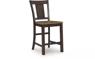 Ashley rylandeen barstool (2/cn) in light brown/dark brown