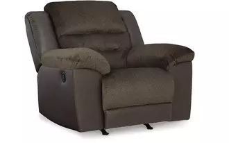 rocker recliner dorman in chocolate by ashley