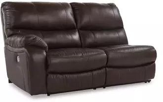 laf rec power loveseat family circle dark brown