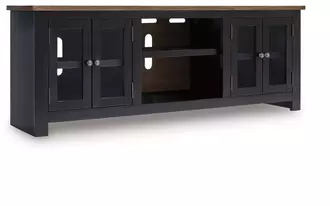 xl tv stand w/fireplace option wildenauer in brown/black by ashley