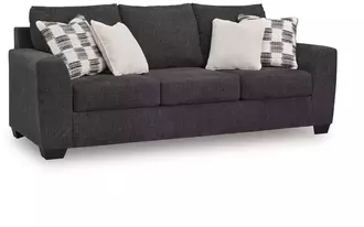 sofa loreo in ebony by ashley