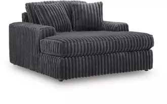 oversized chaise midnight-madness in gunmetal by ashley
