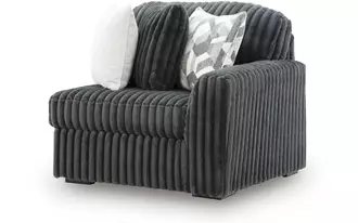 Ashley midnight-madness raf corner chair in gunmetal