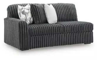 Ashley midnight-madness laf sofa in gunmetal