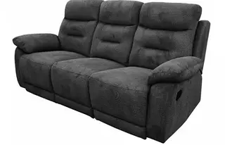 reclining sofa black  