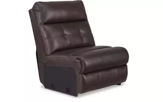 armless chair punch up walnut