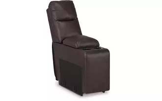 console with storage punch up walnut