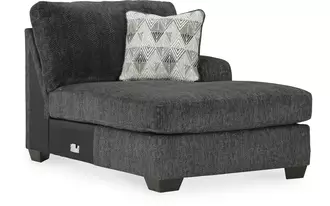 Ashley hollyview raf corner chaise in shadow