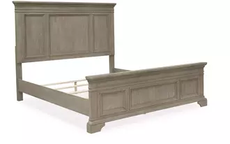 k/ck panel footboard w/slats vallardia light grayish brown