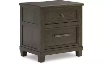 two drawer night stand