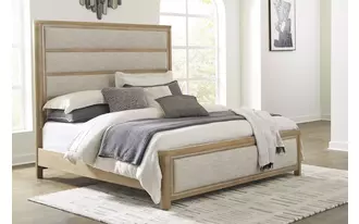 king/cal king uph panel hdbd rencott light brown