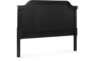 queen panel headboard welltern black