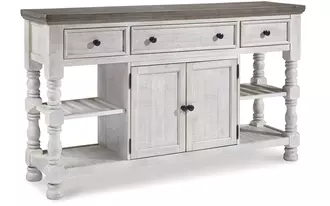 dining room server havalance in white/gray by ashley