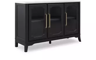 dining room server welltern in black by ashley