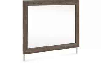 Ashley kendanport bedroom mirror in white/brown