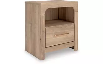Ashley kinlanni one drawer night stand in tan