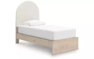 Ashley arloster twin panel footboard in tan