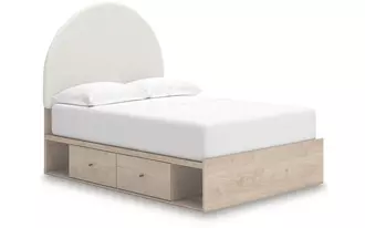 Ashley arloster full panel footboard in tan