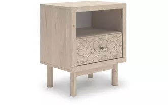 Ashley arloster one drawer night stand in tan