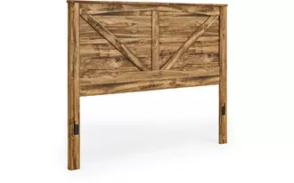 Ashley maystonna king crossbuck panel hdbd in brown